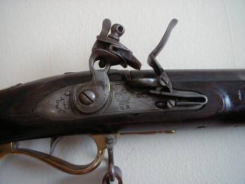 Lock of an original Baker Rifle. Image Courtesy of Mike.